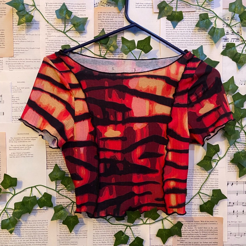 Stretchy Tiger print shirt